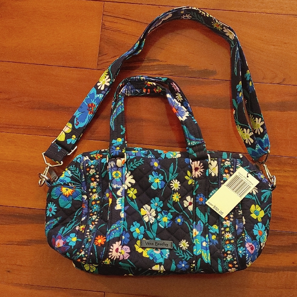 Vera Bradley Iconic 100 Handbag Moonlight Garden